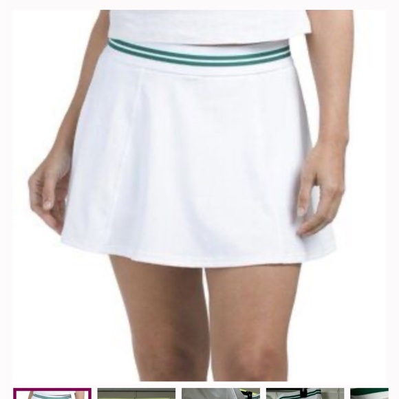Tommy Bahama Dresses & Skirts - Tommy Bahama White Tennis Skirt with Green Stripe